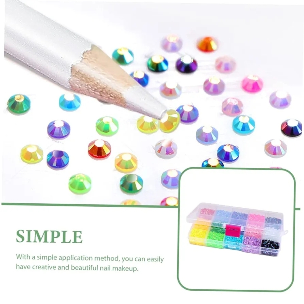 Colorful DIY Rhinestone Nail Art Set - Picture 9 of 9